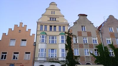 Hus utmed Gamla stadens torg (fd. Markt - marknadstorget).